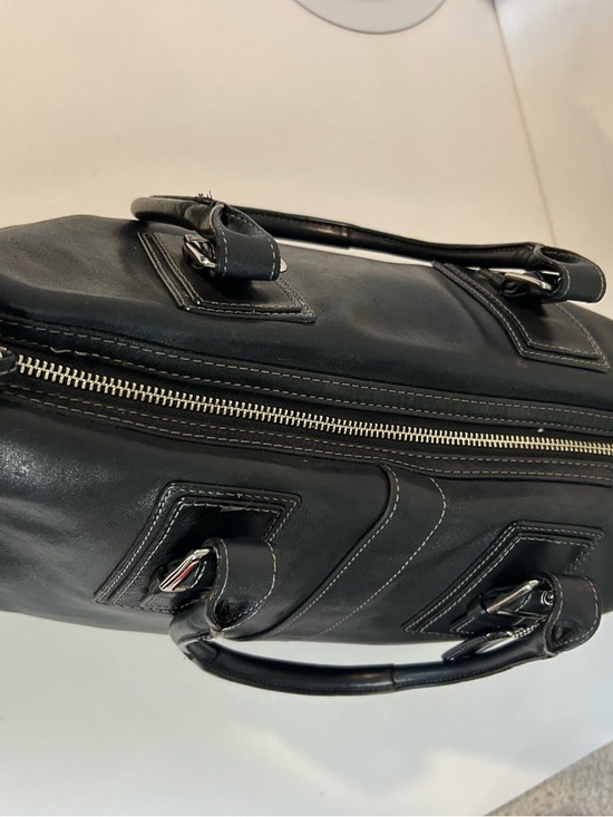 Coach Black Leather Satchel Shoulder Bag Buckle Classic Structured bag - Picture 8 of 10